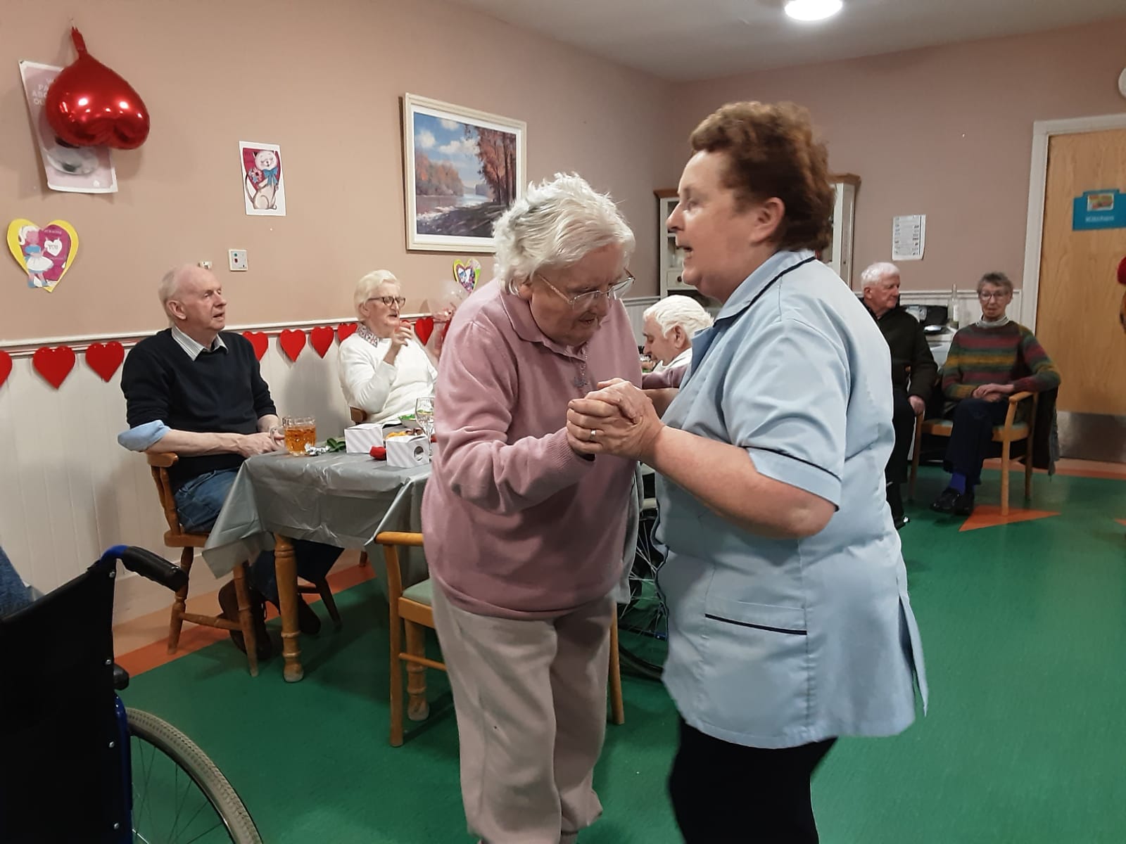 residents dancing in rathkeevan nursing home 