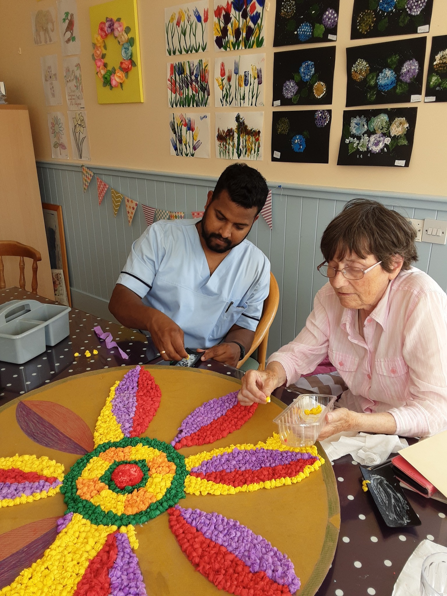 residents taking part in activities in Rathkeevan nursing home Clonmel