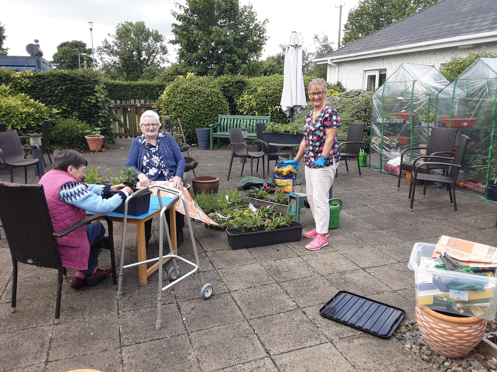 image of patio area at Rathkeevan Nursing Home