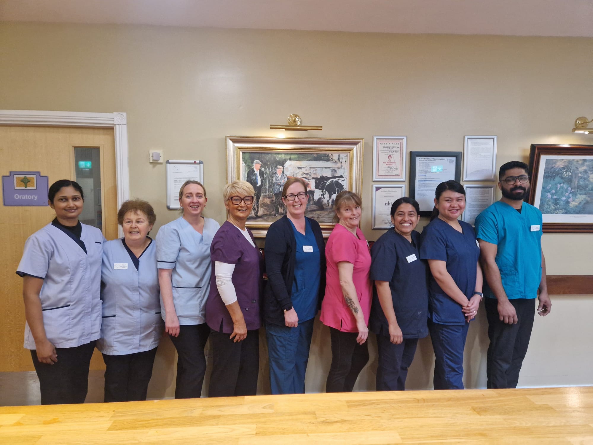The nursing and staff team at Rathkeevan Nursing Home Clonmel